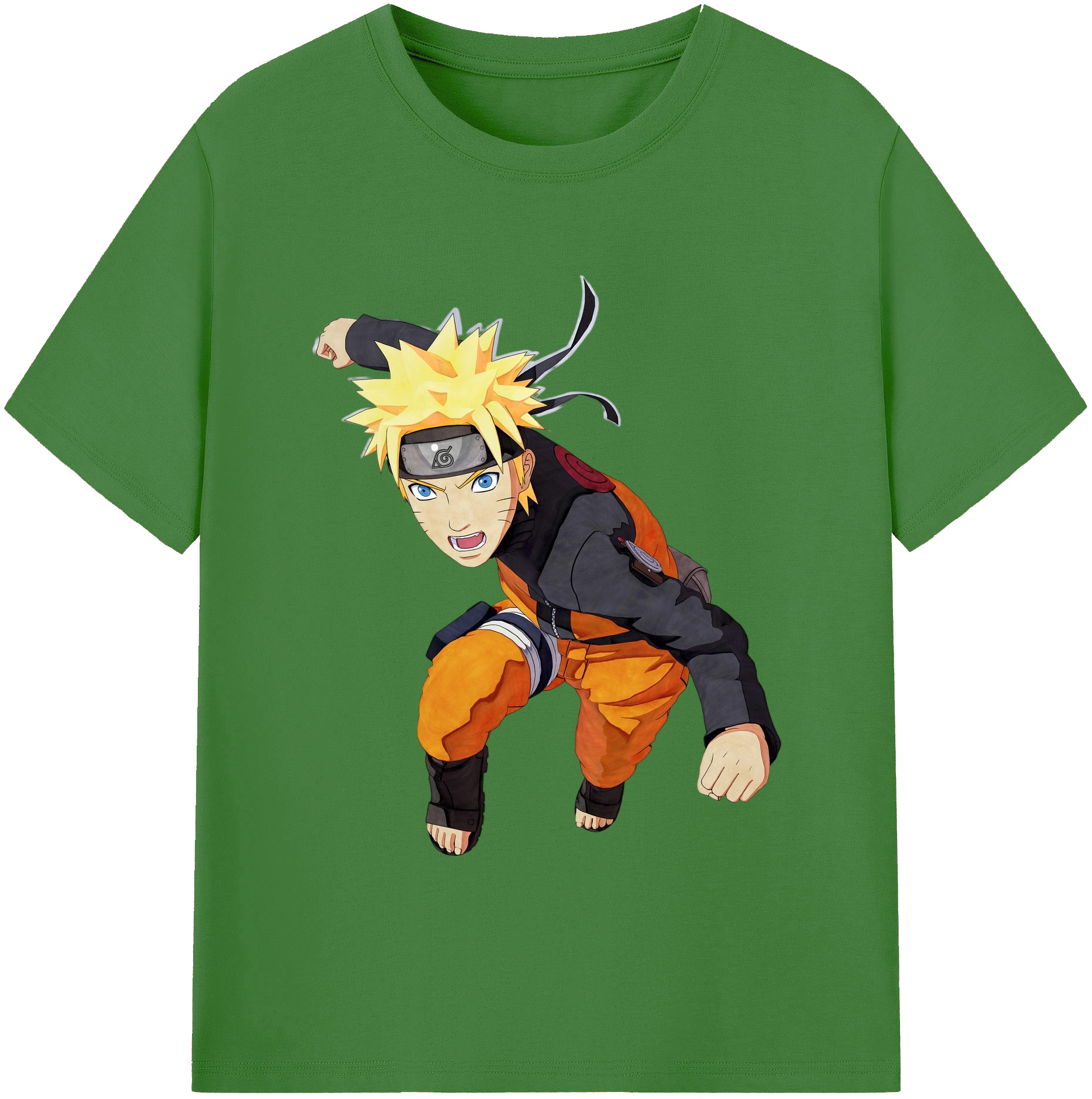 （画像用） NARUTO -ナルト- うずまき ナルト Uzumaki Naruto レディースカジュアルプリントTシャツ（綿100％）